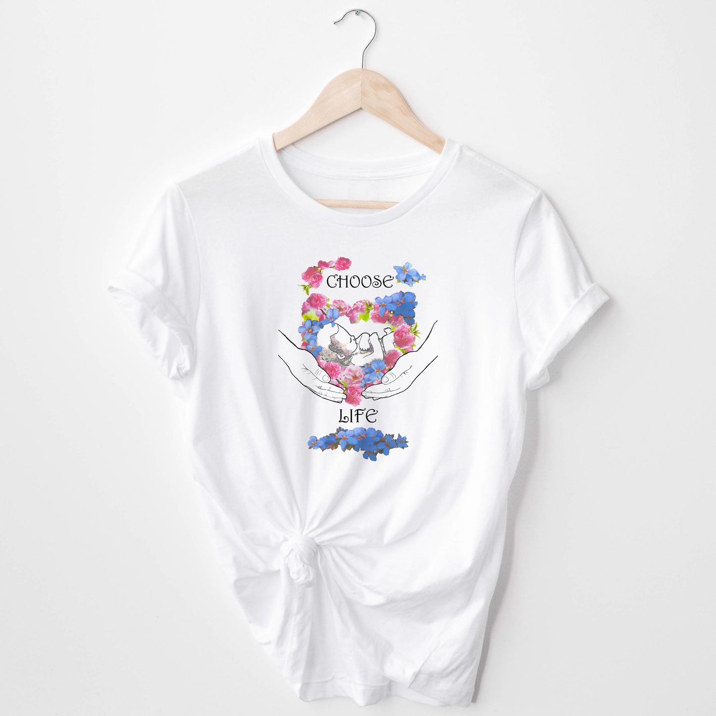 
                  
                    a choose life tee in white by Stephany Travers
                  
                