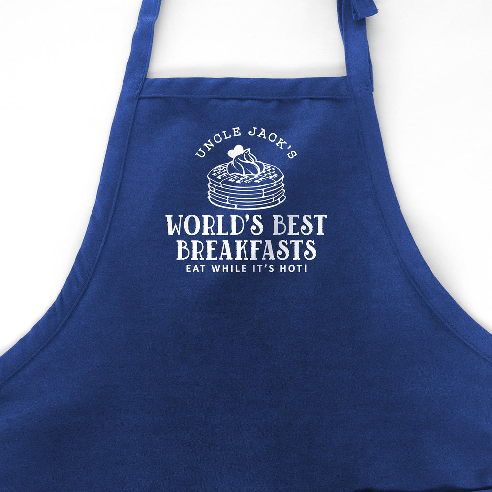 
                  
                    a customized breakfast waffle apron in royal
                  
                