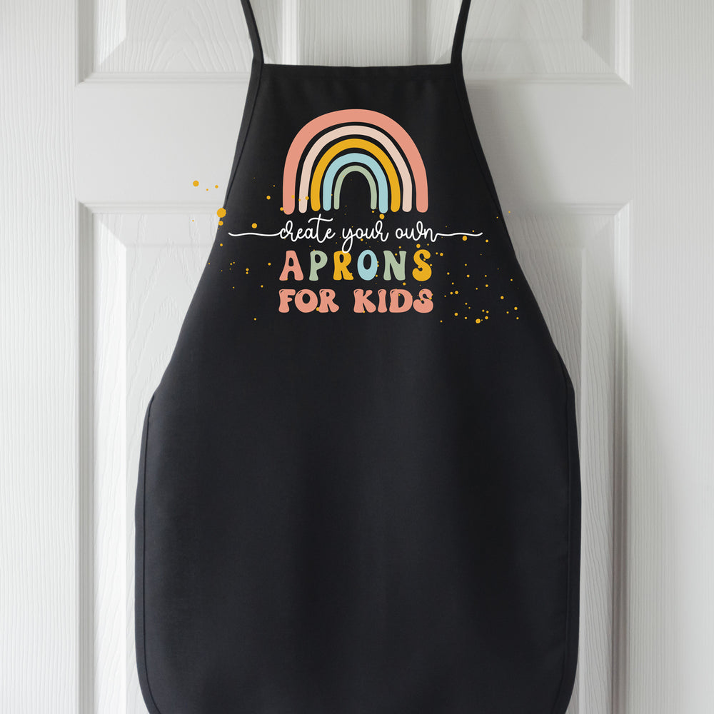 
                  
                    a kids apron in black
                  
                