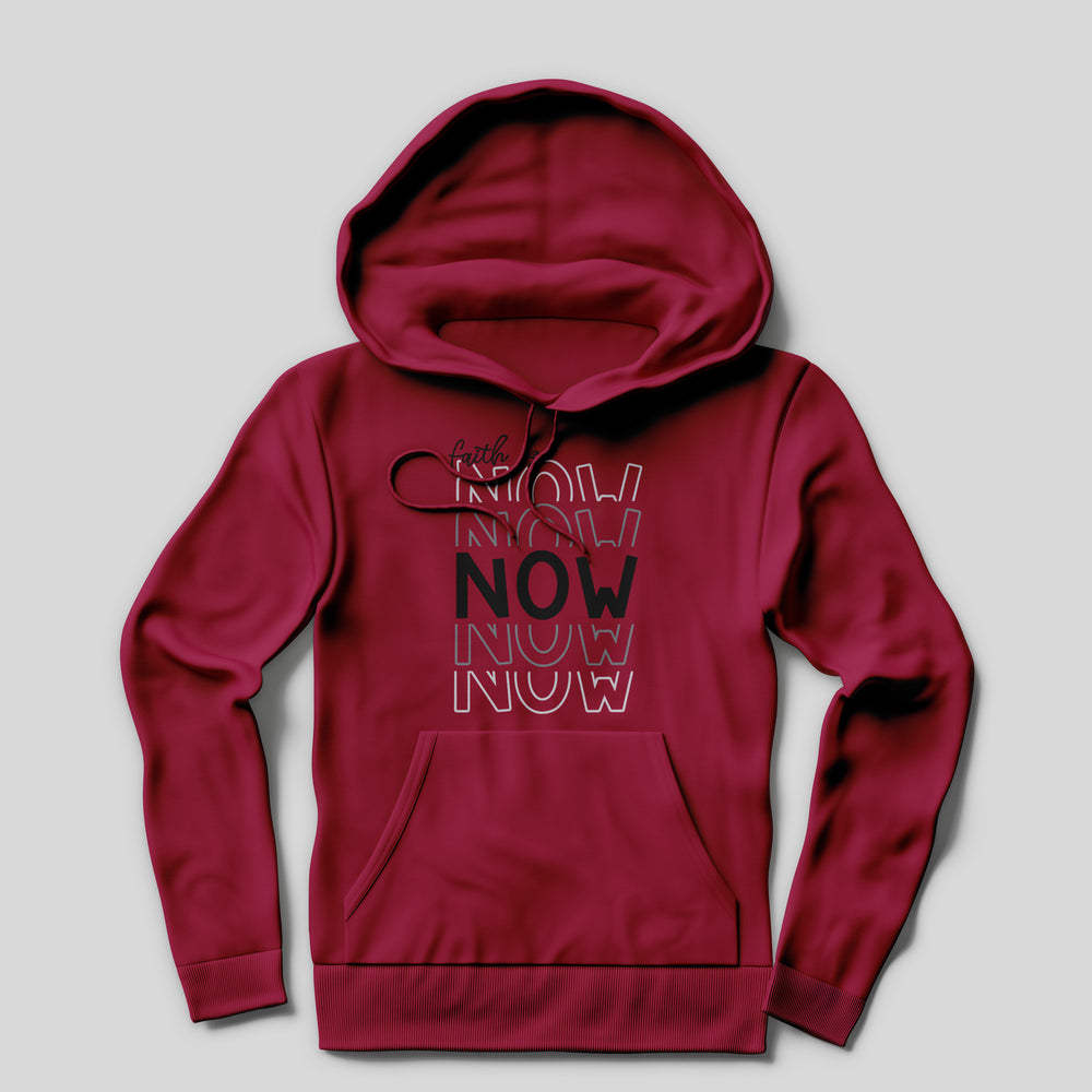 
                  
                    a red hoodie printed with the Faith Is Now - SVG
                  
                