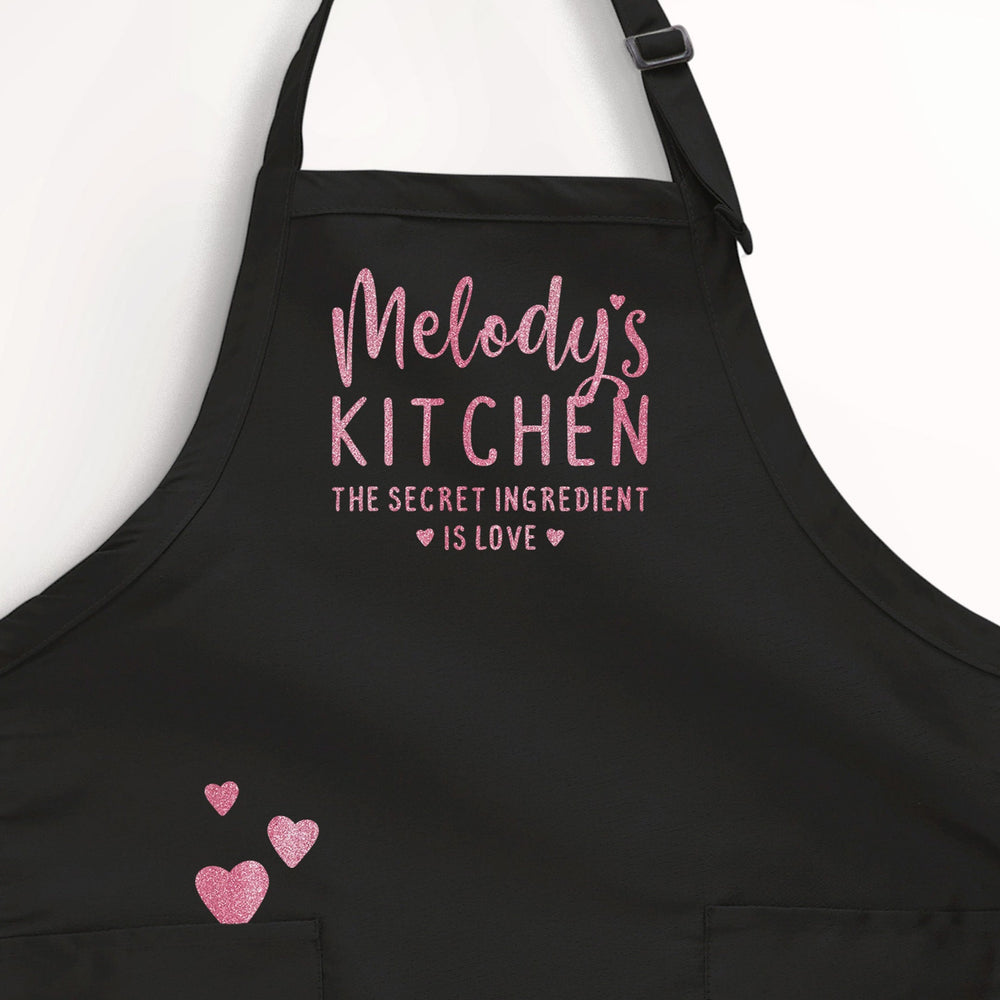 
                  
                    a personalized secret ingredient apron in black
                  
                