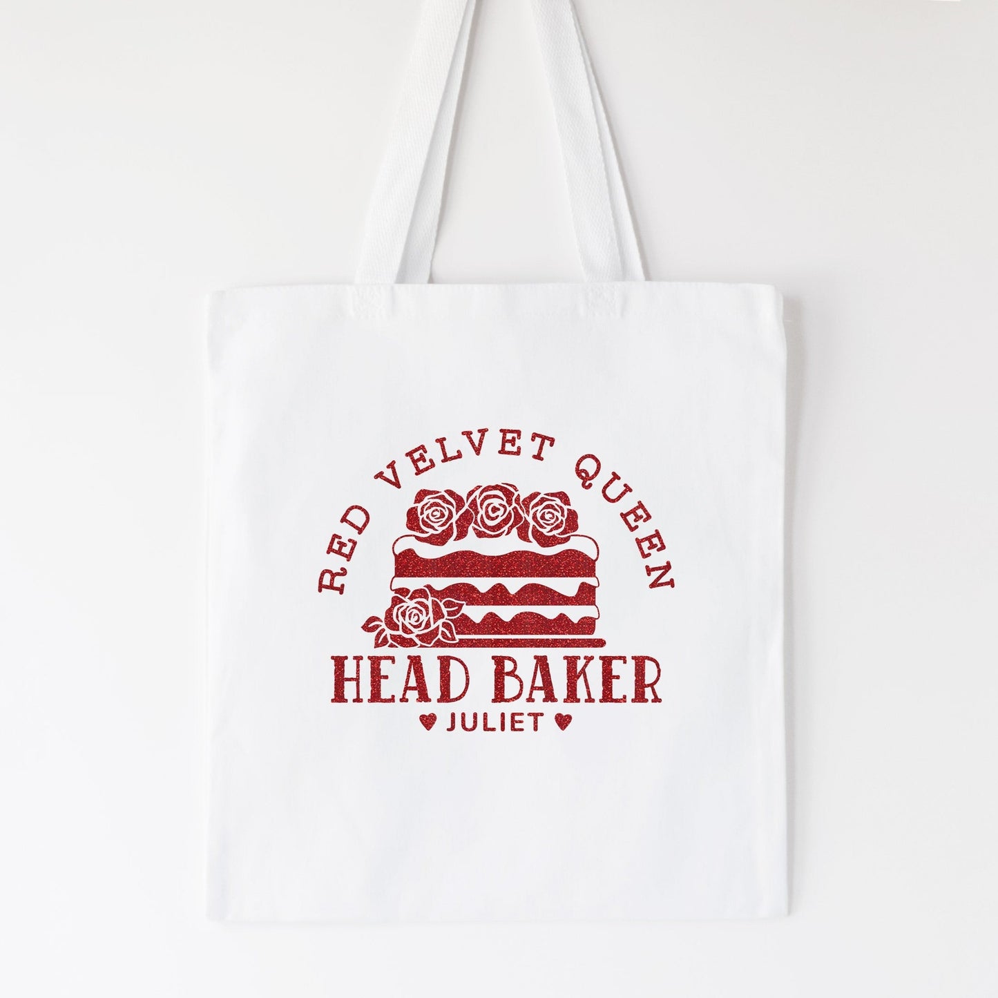 
                  
                    a personalized cake baking bag in white
                  
                