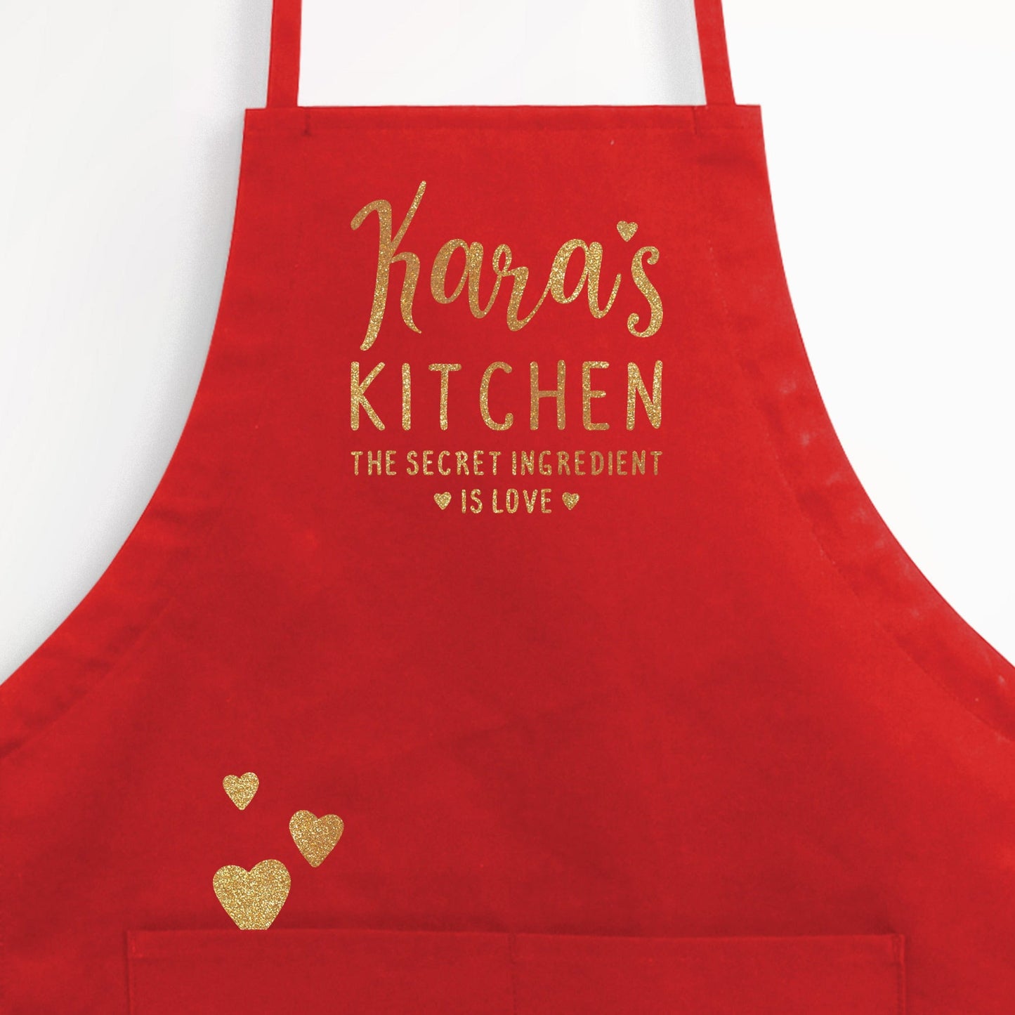 
                  
                    a personalized secret ingredient apron in red
                  
                