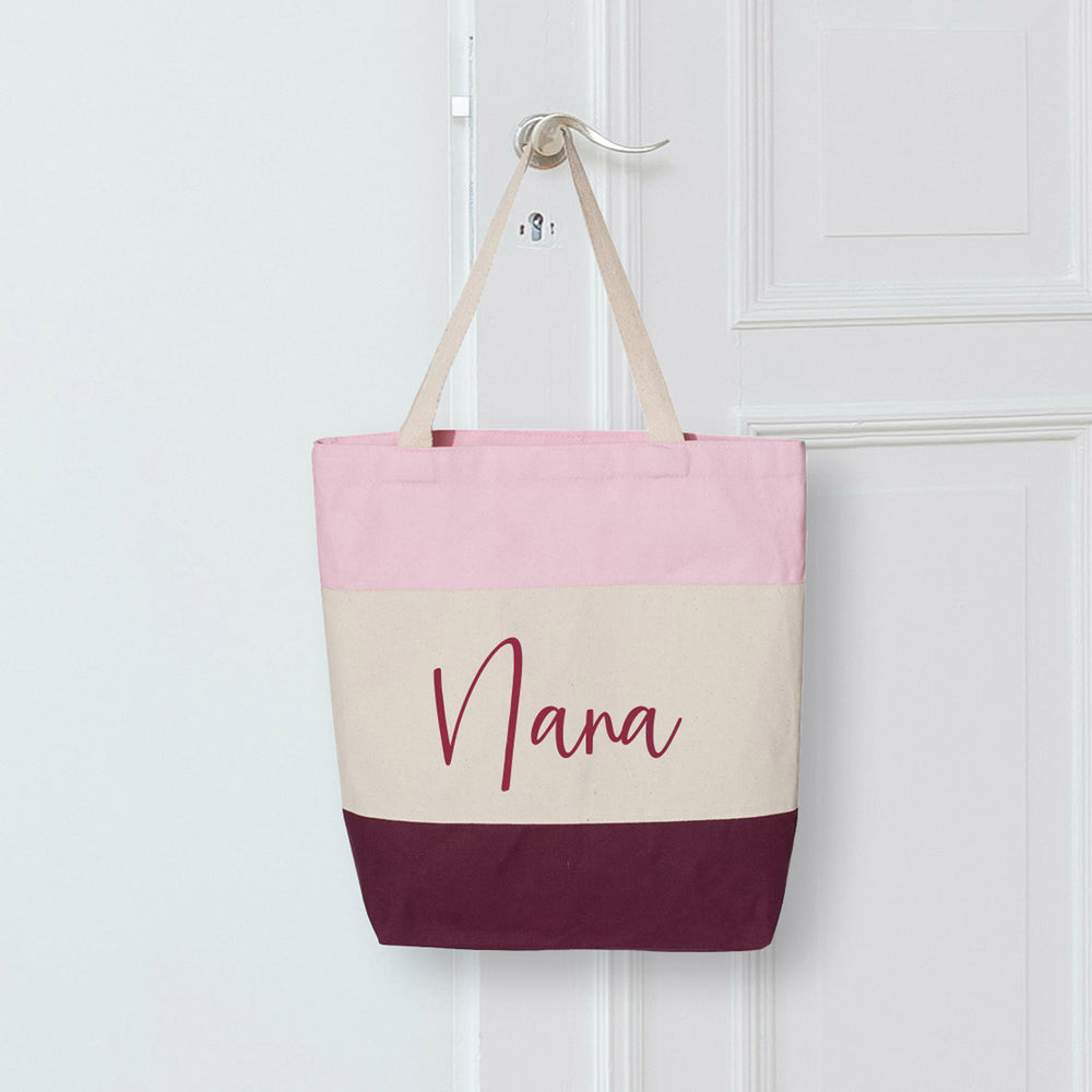 Pink bag printed with Nana