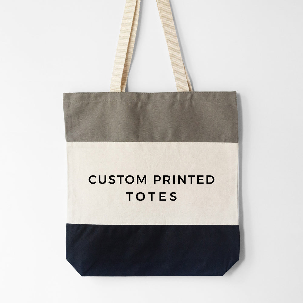 
                  
                    Design your own tri-color tote, shown in black
                  
                