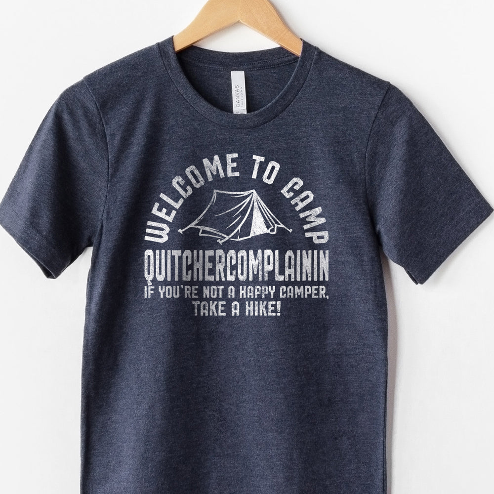 Camp Quitchercomplainin shirt in navy