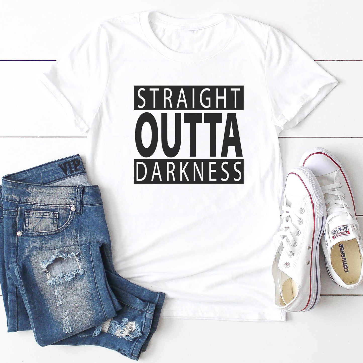 
                  
                    Straight Outta Darkness T-Shirt
                  
                