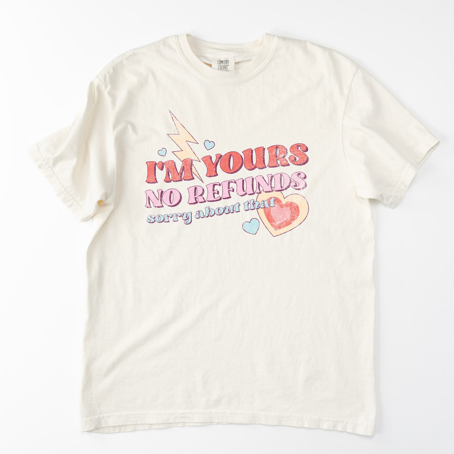 
                  
                    a Comfort Colors, funny retro valentine's day tee in Ivory
                  
                