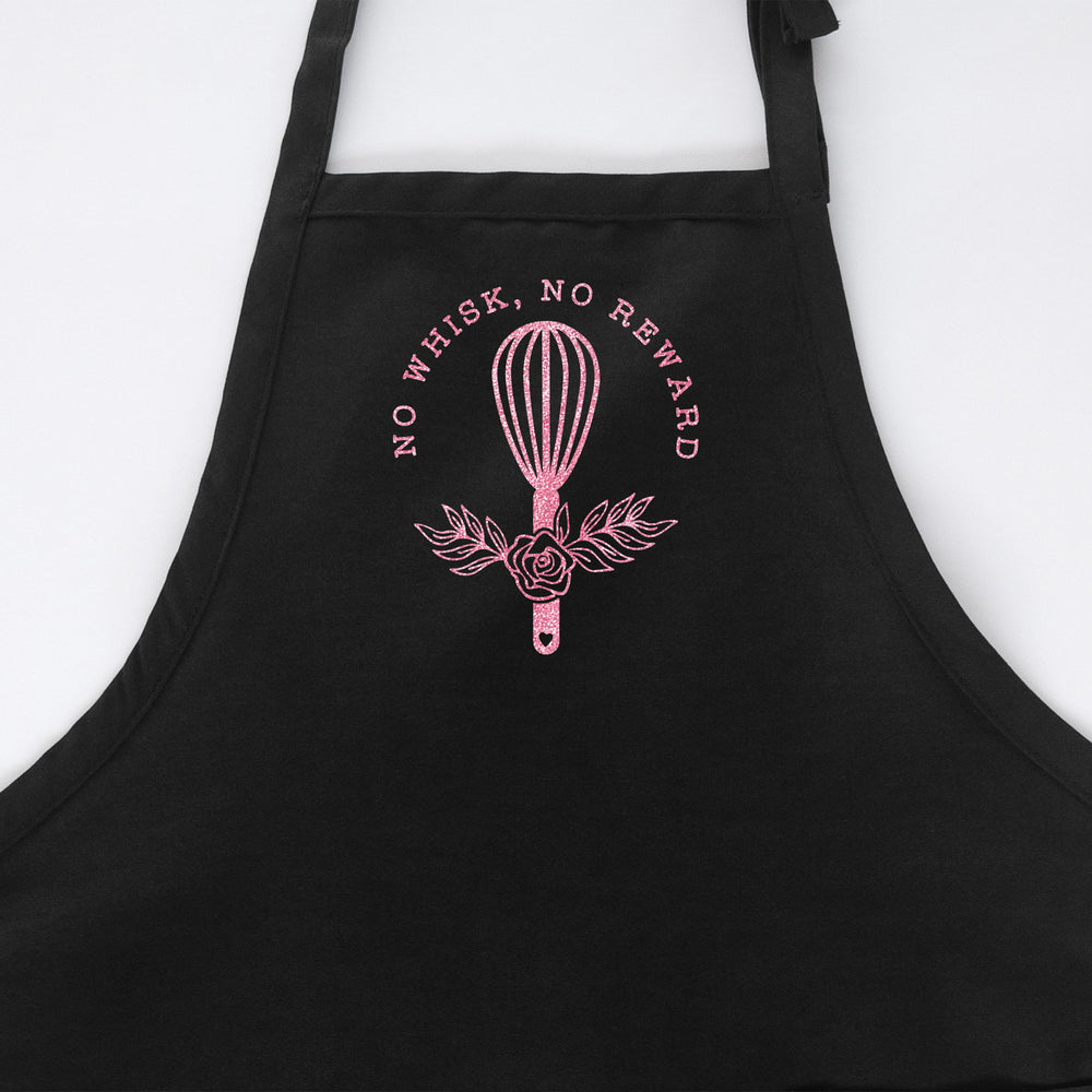 
                  
                    a customized chef apron in black
                  
                