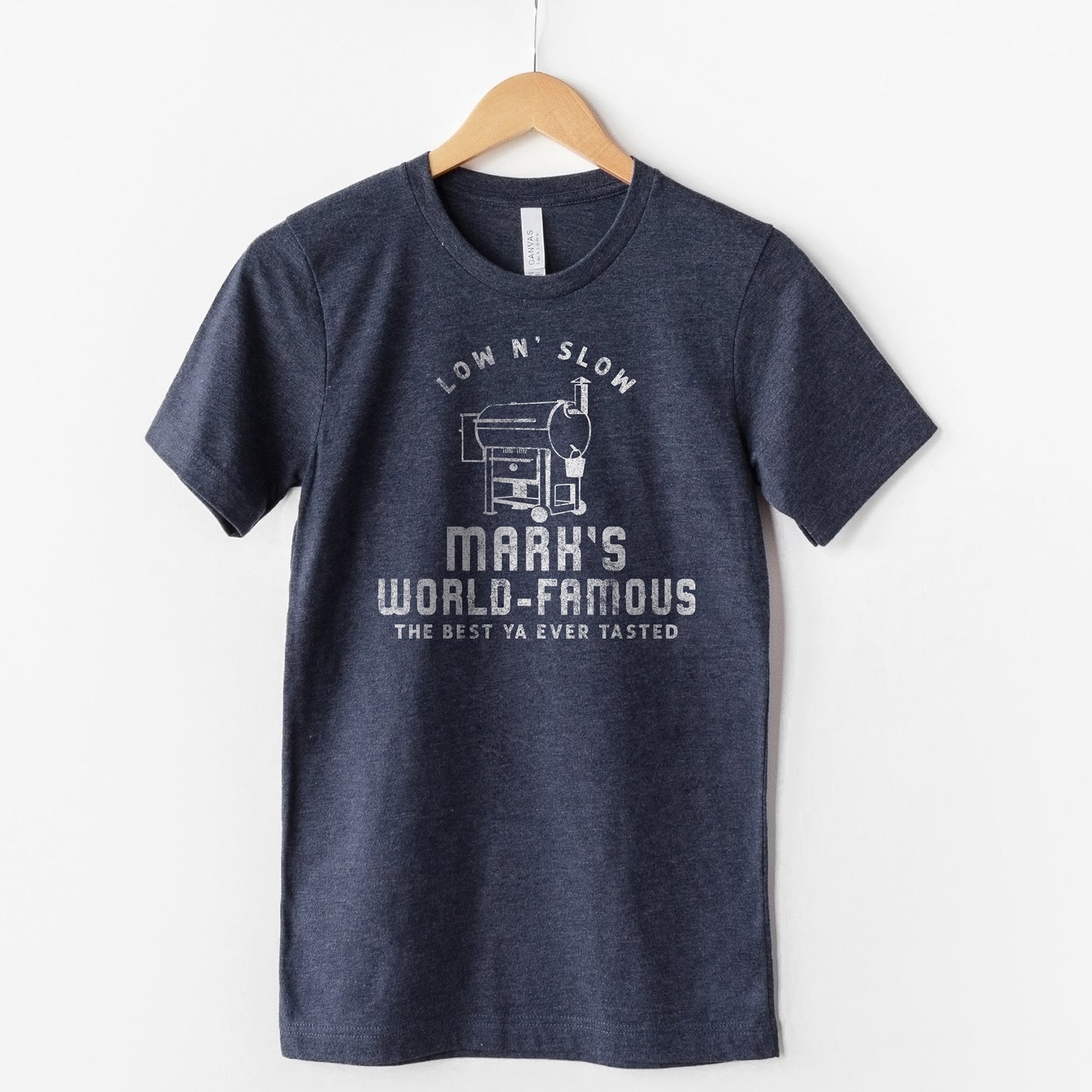 
                  
                    a personalized grilling shirt in navy
                  
                