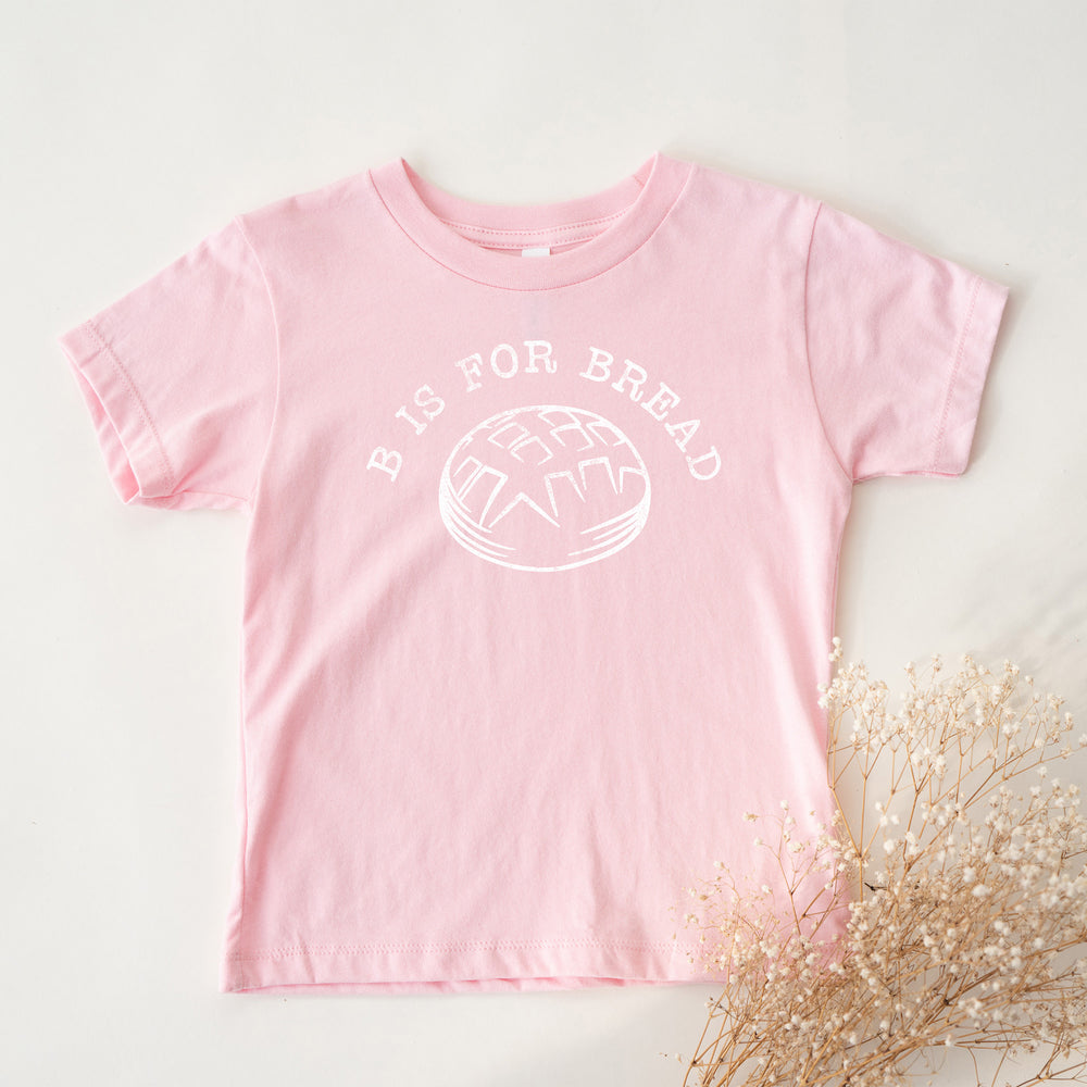 
                  
                    a B is for bread kids shirt in pink
                  
                