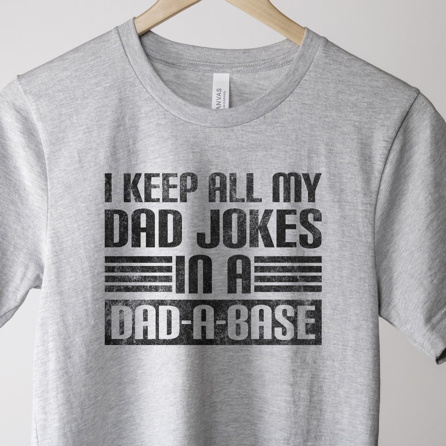 
                  
                    a dad joke dadabase shirt in grey
                  
                
