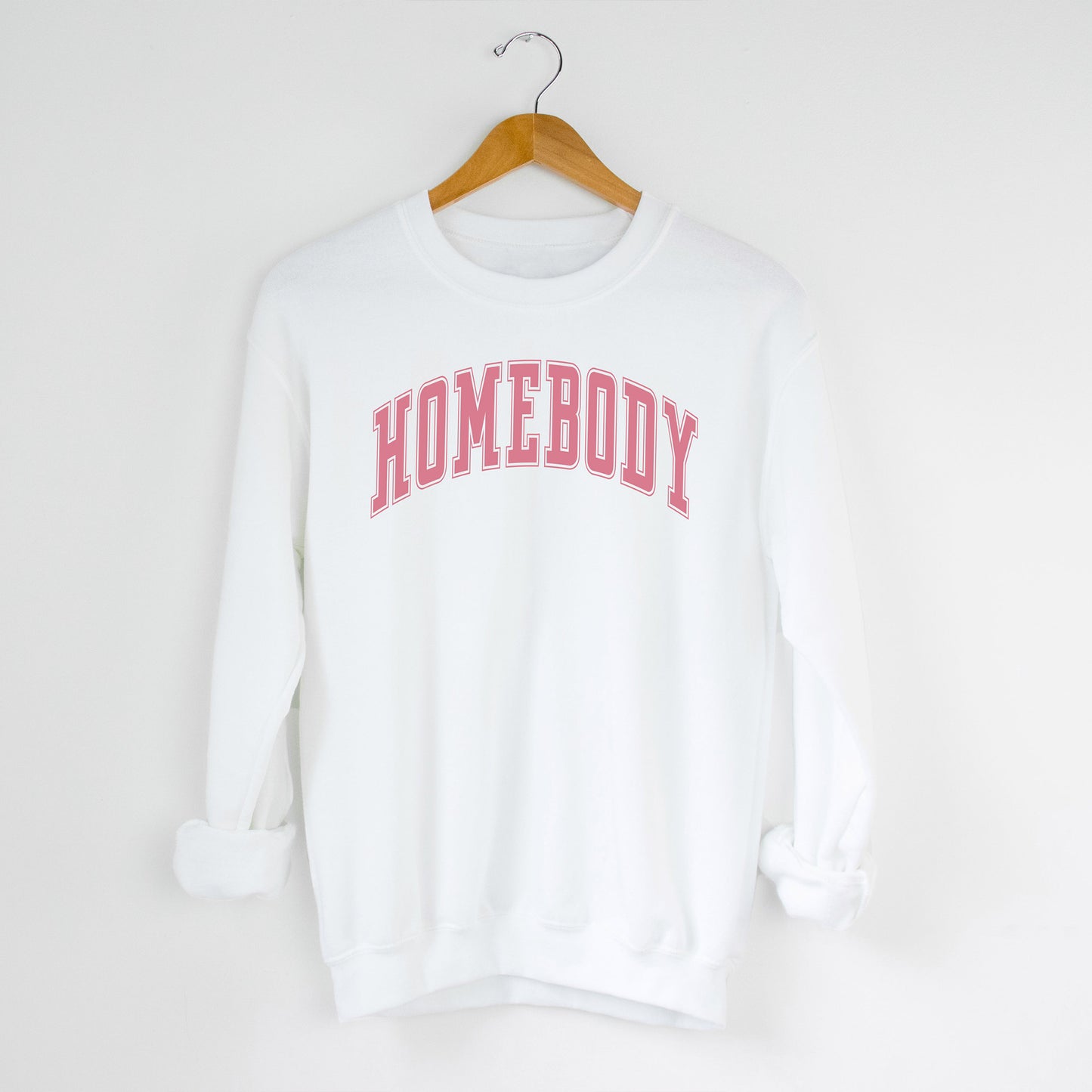
                  
                    a homebody sweatshirt in white
                  
                