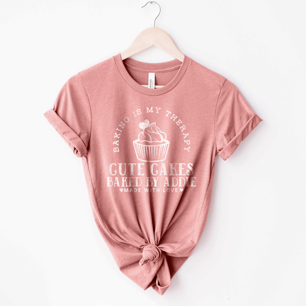 
                  
                    a personalized cupcake baker shirt in mauve
                  
                