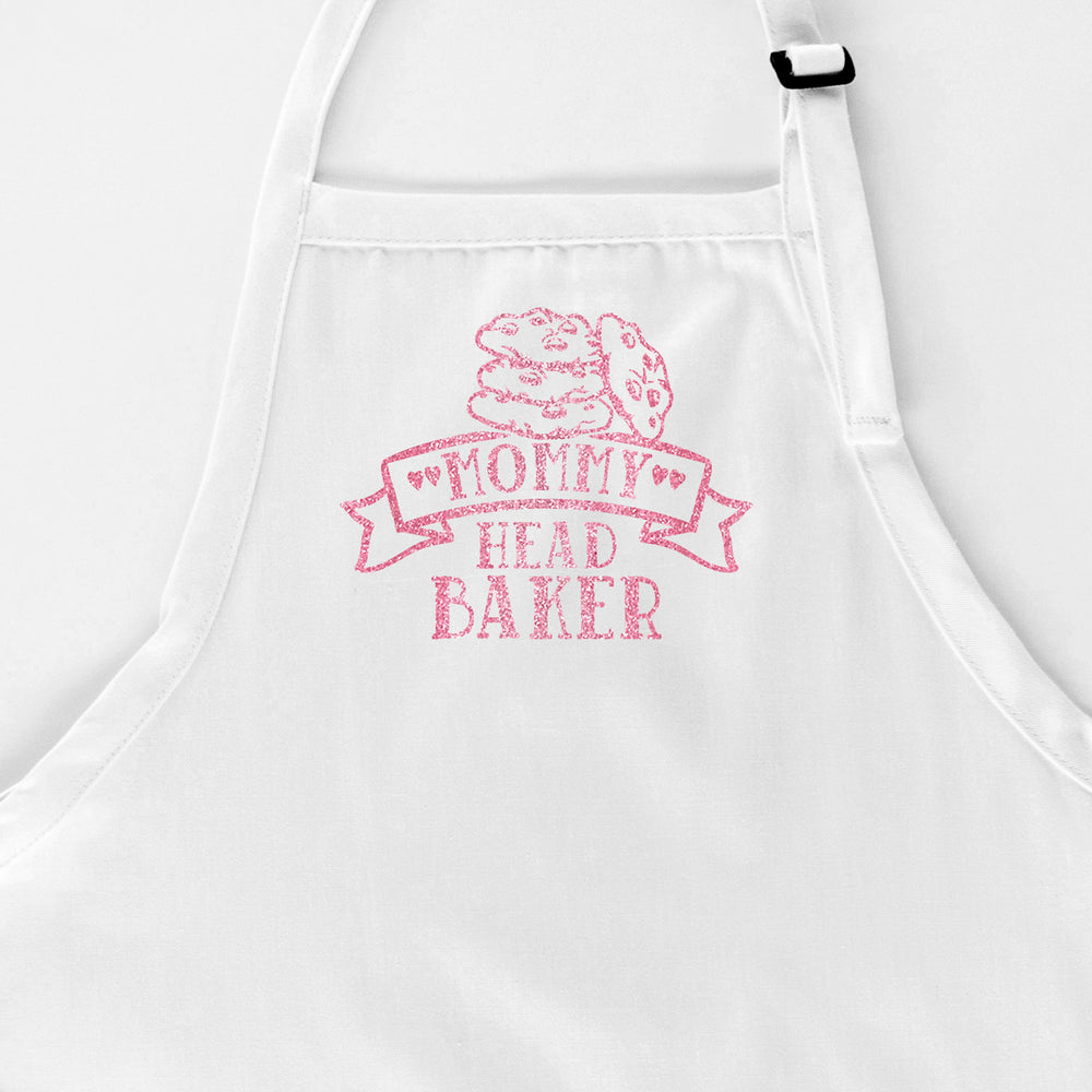 personalized matching mommy me baking apron in  white