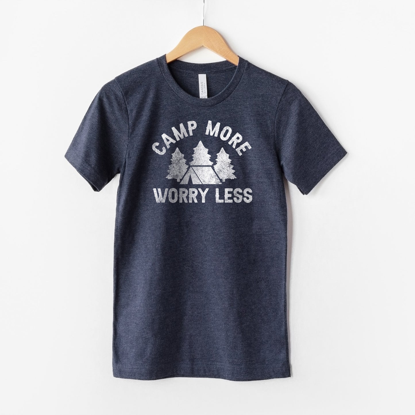 
                  
                    camp more, worry less shirt in navy
                  
                