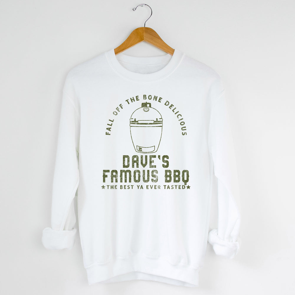 
                  
                    a personalized green egg inspired sweatshirt in white
                  
                
