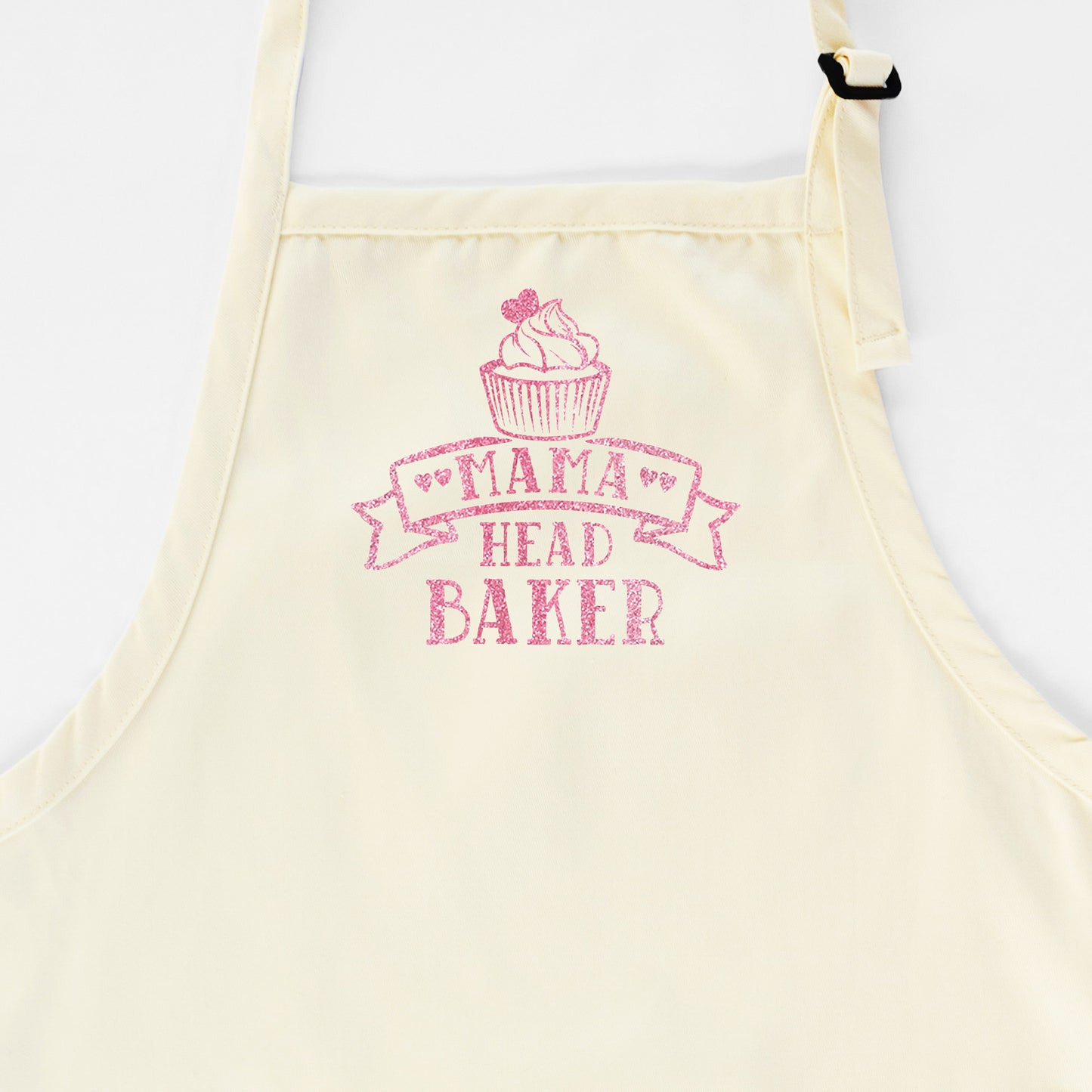 
                  
                    a personalized cupcake head baker apron in natural
                  
                