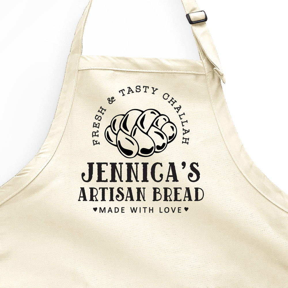 
                  
                    a personalized challah baking apron in natural
                  
                