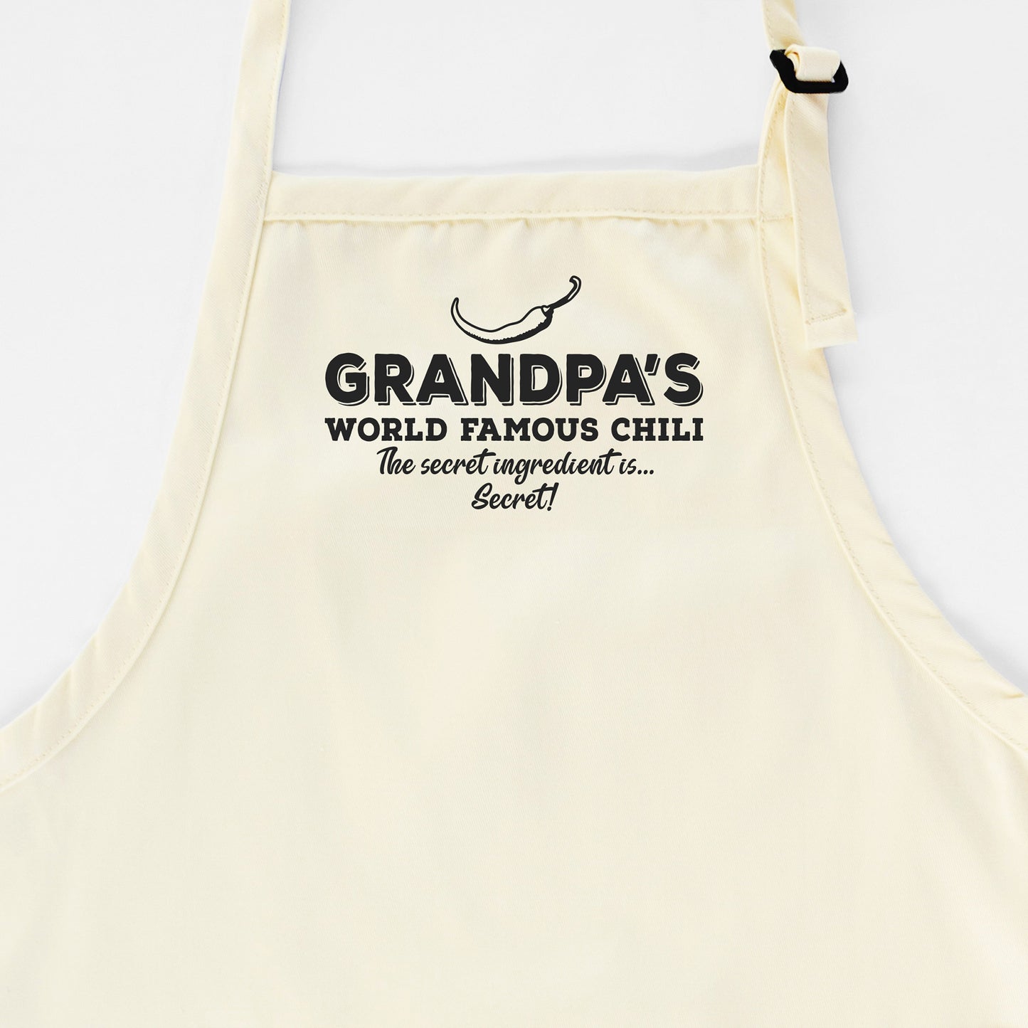 
                  
                    a personalized chili cook off apron in natural
                  
                