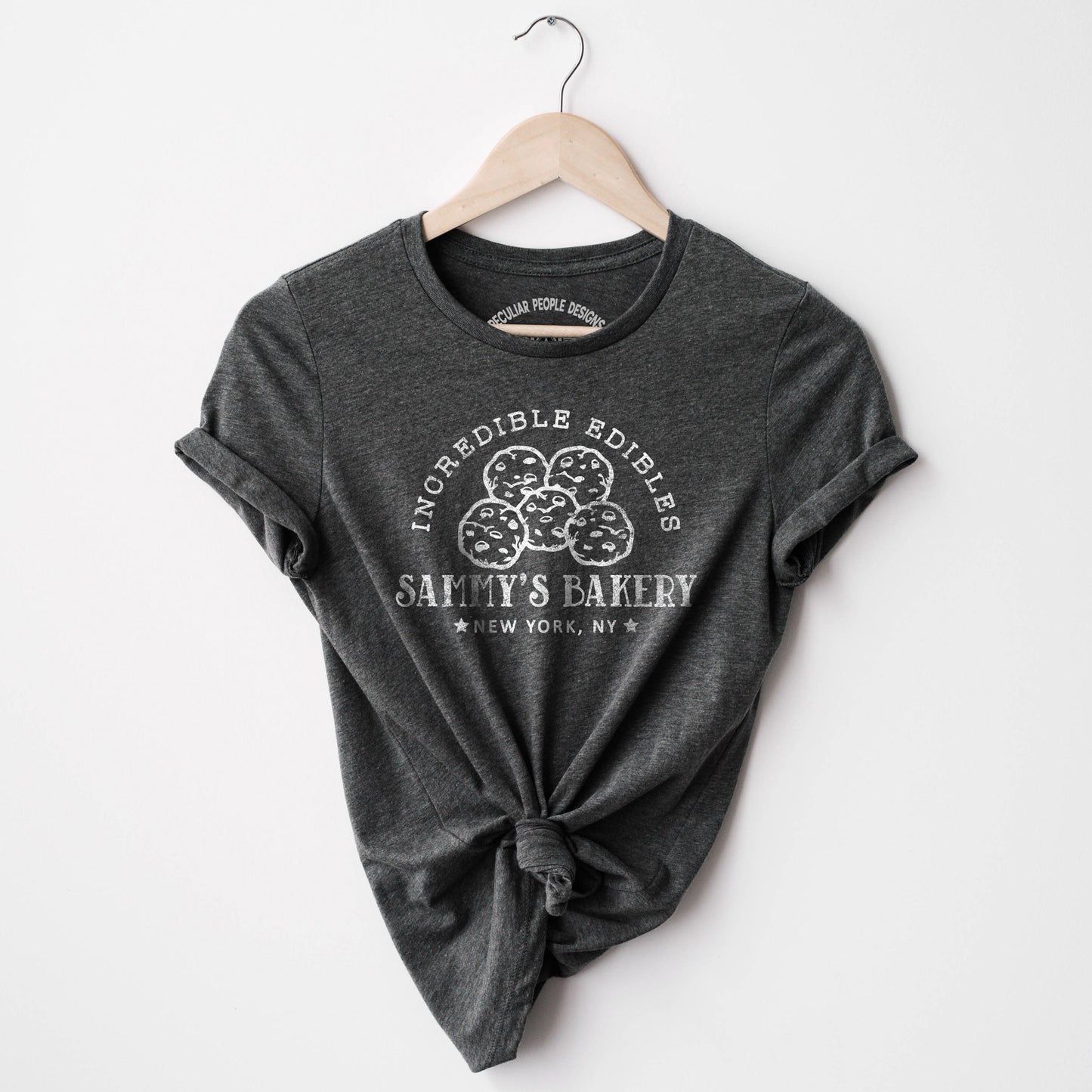 
                  
                    a personalized cookie baking shirt in dark grey
                  
                
