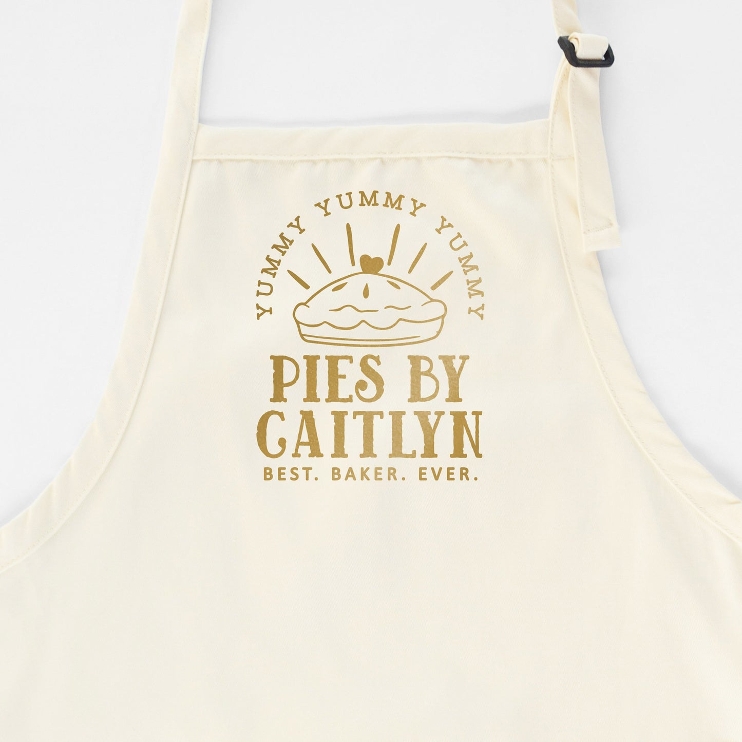 
                  
                    a personalized pie baking apron in natural
                  
                