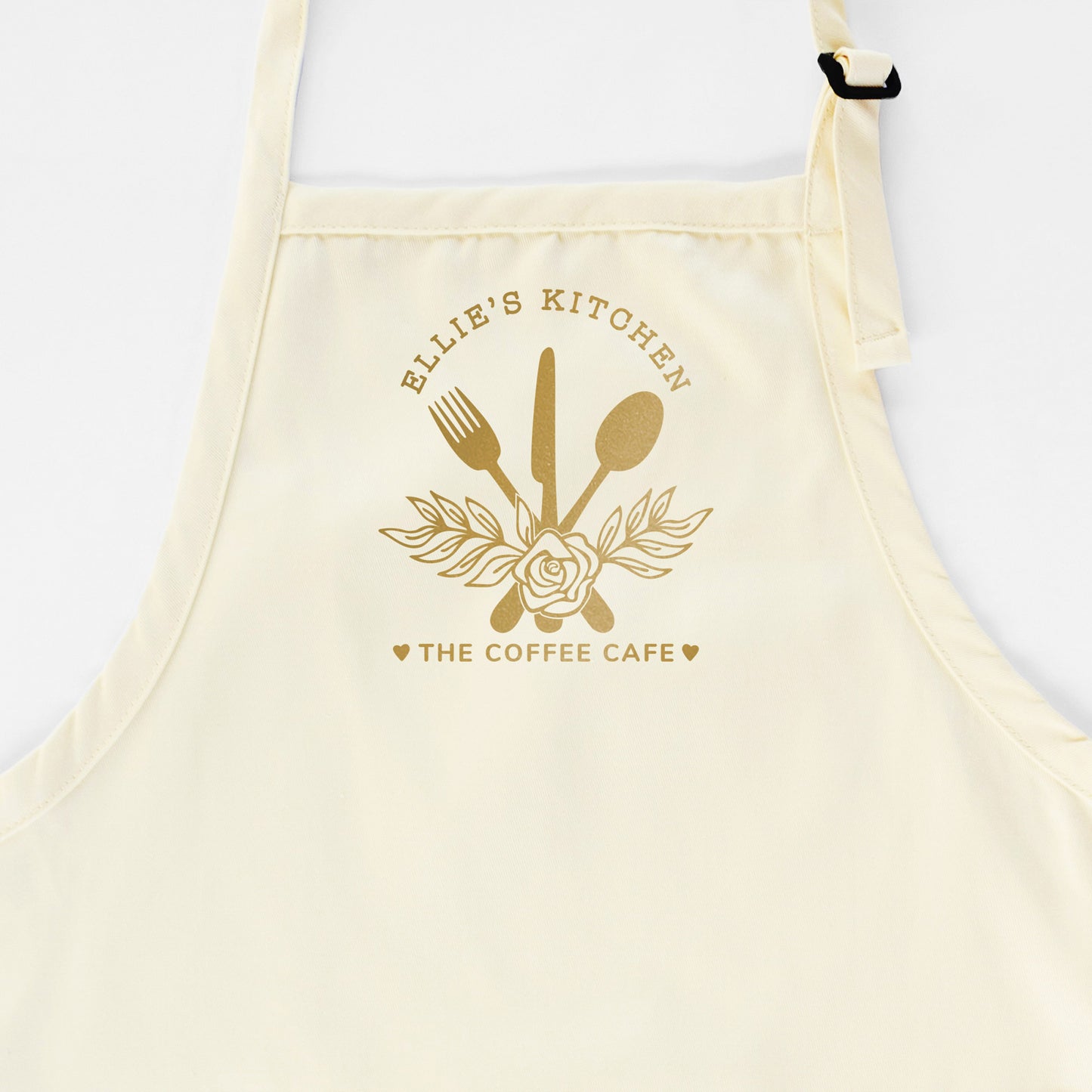 
                  
                    a personalized chef apron in natural
                  
                