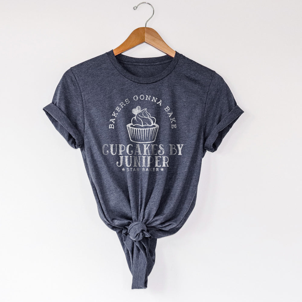 
                  
                    a personalized cupcake baker shirt in navy
                  
                