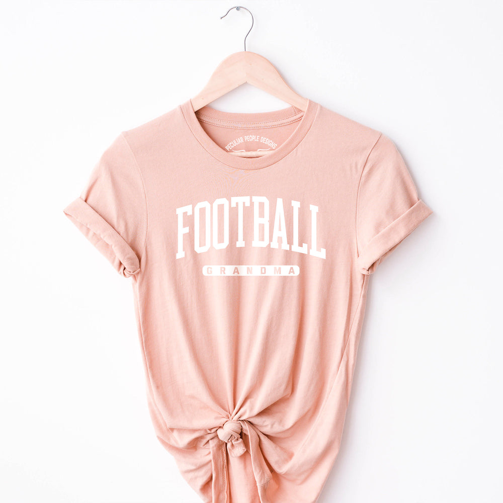 
                  
                     a football grandma shirt in peach
                  
                
