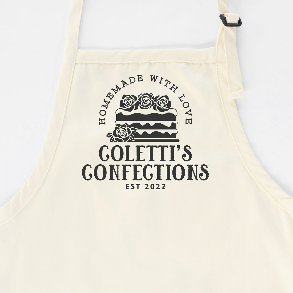 
                  
                    personalized Cake baking apron in natural
                  
                