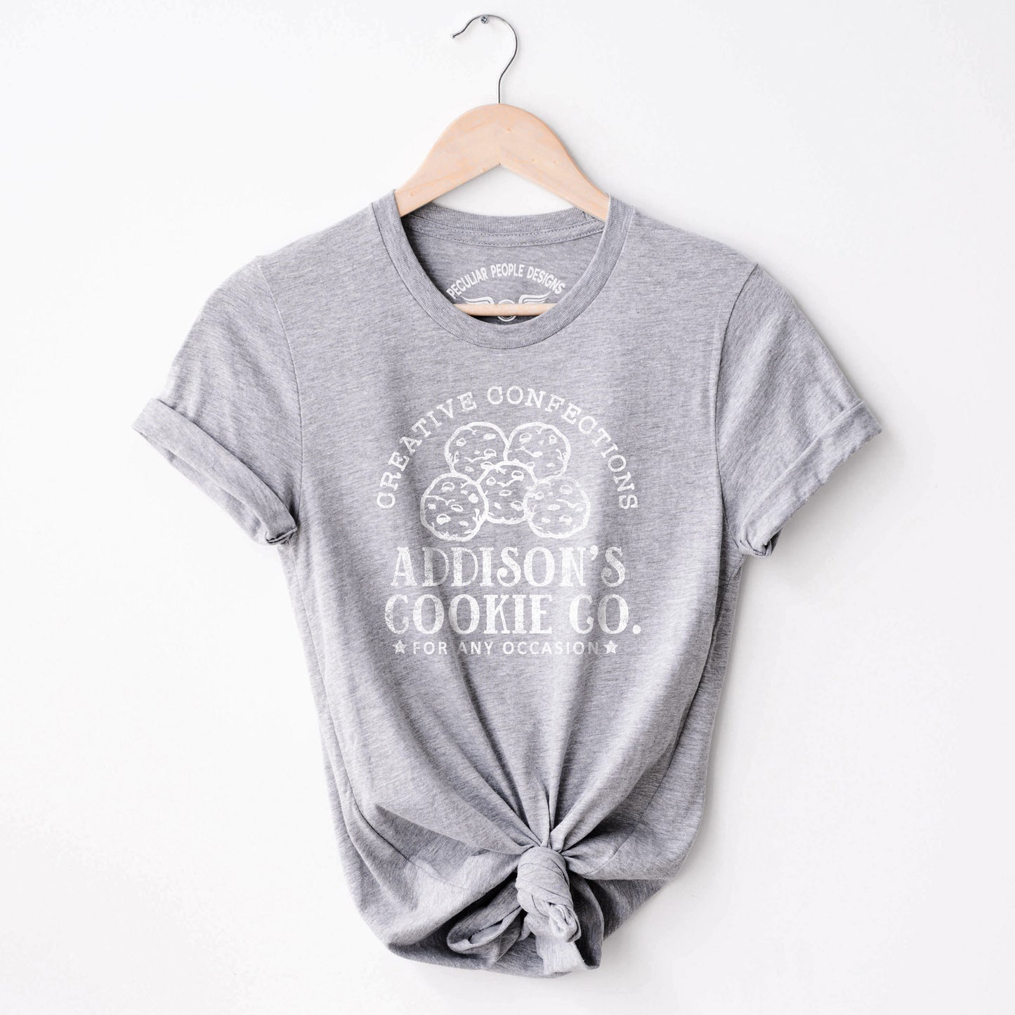 
                  
                    a personalized cookie baking shirt in grey
                  
                
