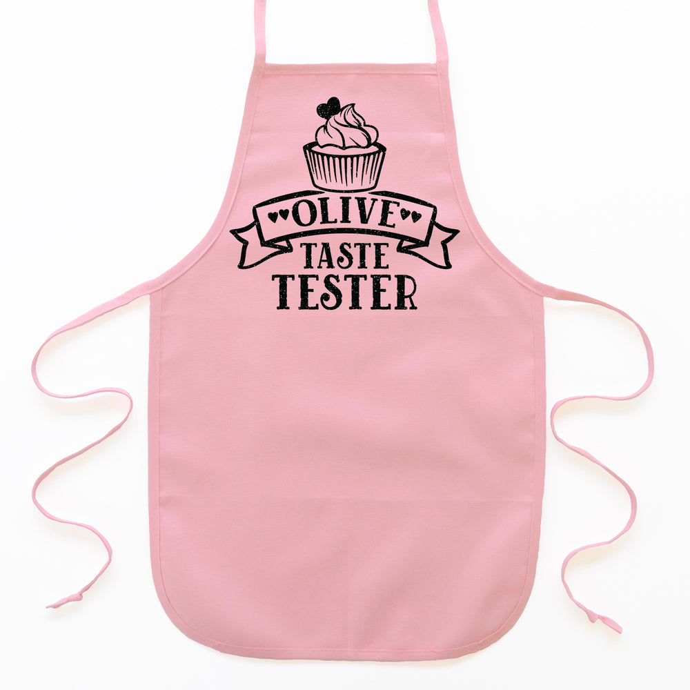 
                  
                    personalized toddler cupcake apron in pink
                  
                