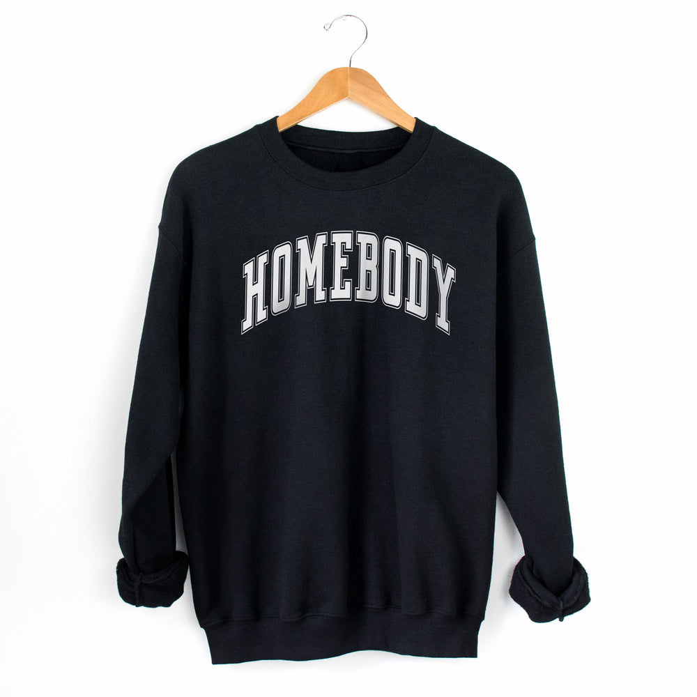 
                  
                    a homebody sweatshirt in black
                  
                