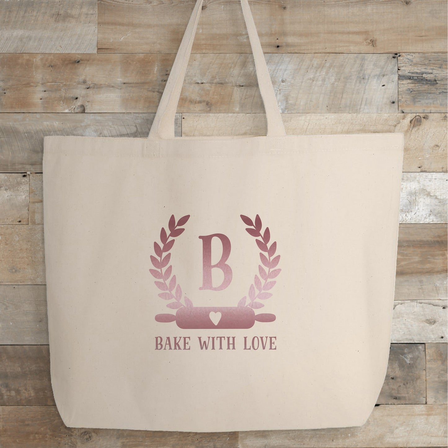 
                  
                    a jumbo personalized baking monogram tote in natural
                  
                