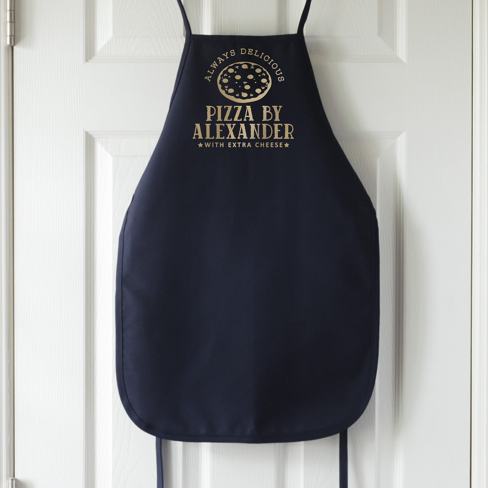
                  
                    Kid's personalized pizza apron in navy
                  
                