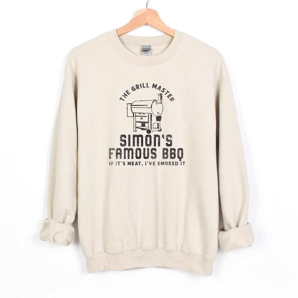 
                  
                    a personalized traeger inspired sweatshirt in sand
                  
                