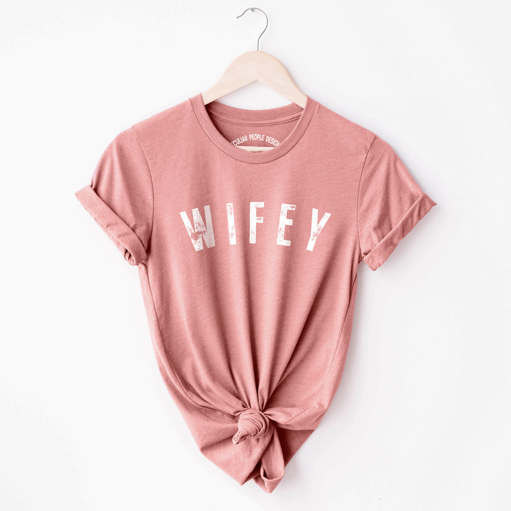 
                  
                    a wifey tee in mauve
                  
                