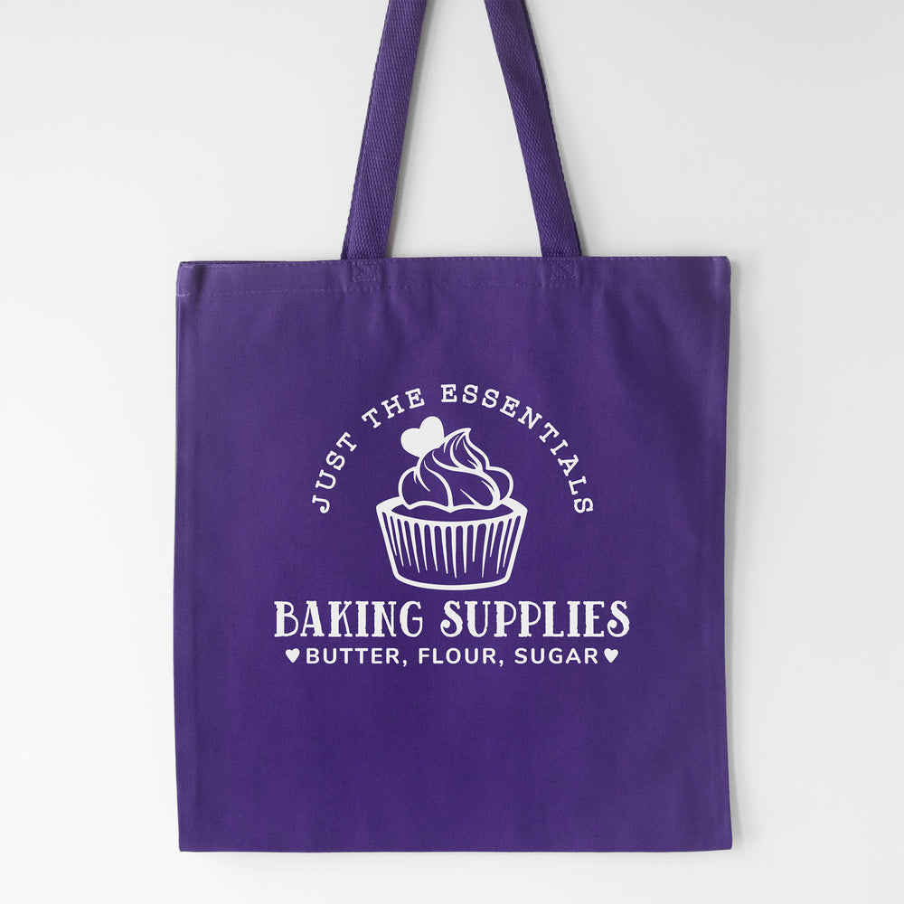 
                  
                    a personalized cupcake bakery tote in purple
                  
                