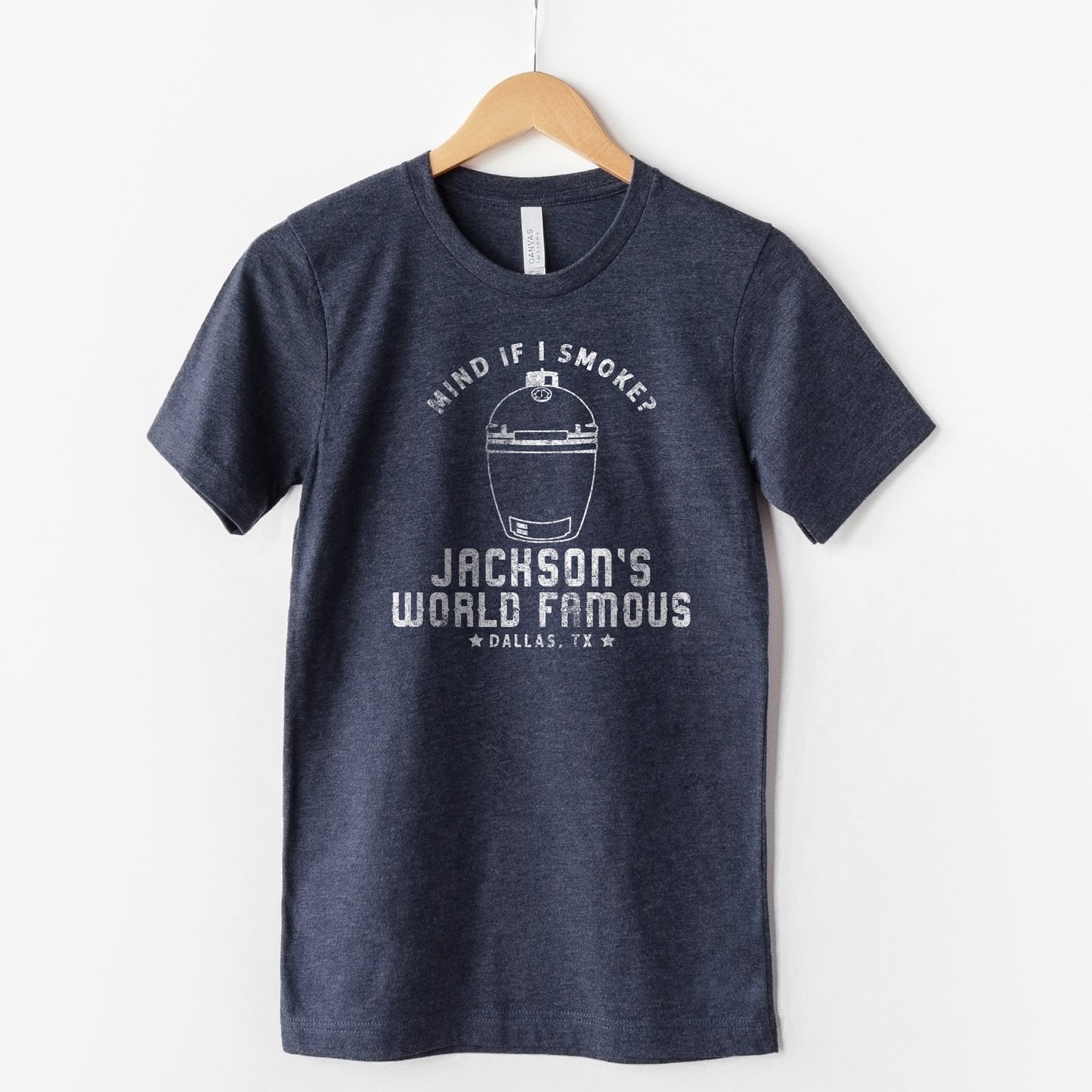 
                  
                    a personalized green egg grill inspired shirt in navy
                  
                