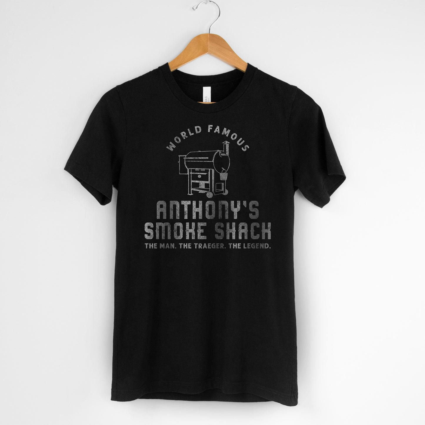 
                  
                    a personalized grilling shirt in black
                  
                